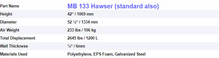 MB 133 Hawser